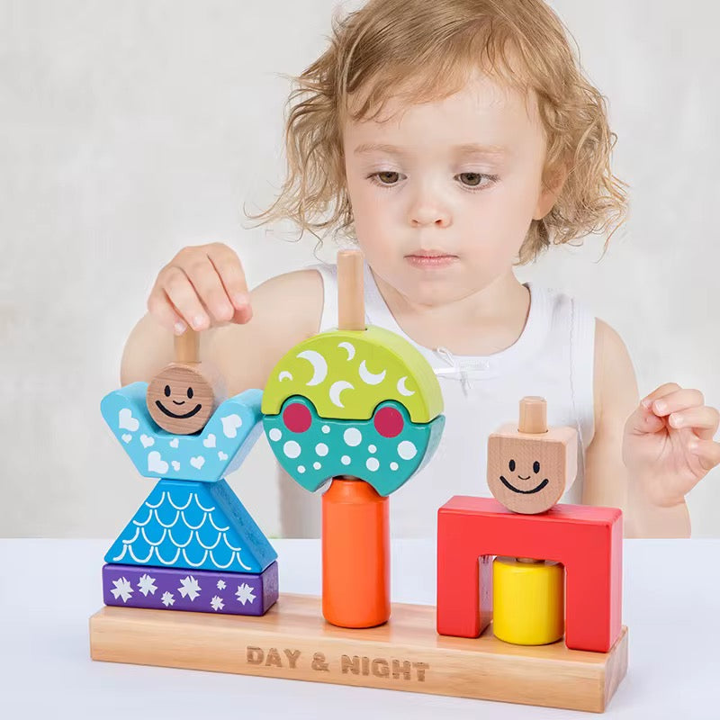 Day and Night Wooden Toy