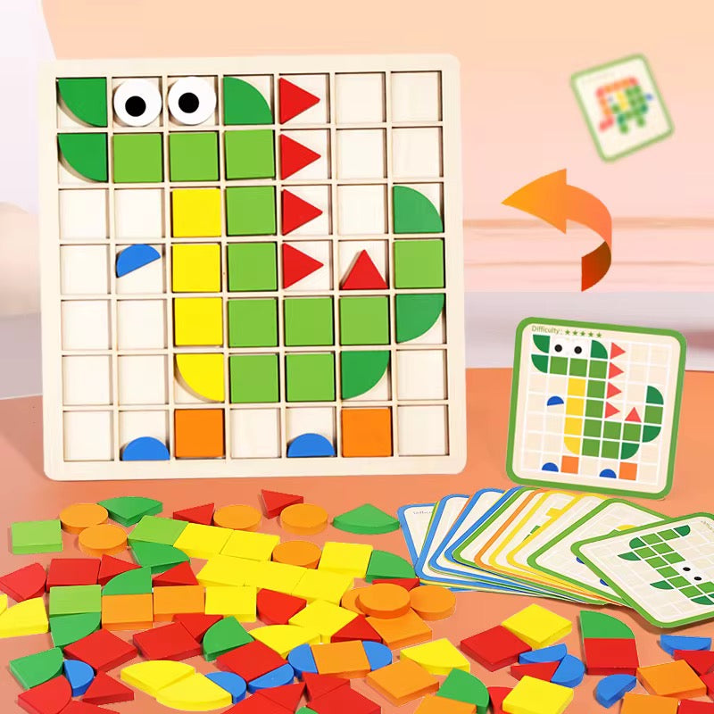 120 pcs Mosaic puzzle Board Game