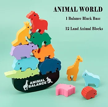 Wooden Animal Balance Game