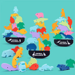 Wooden Animal Balance Game