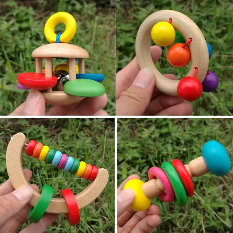 Kids Using Rattle Wooden Rattles for Kids (each) – DK Toyz