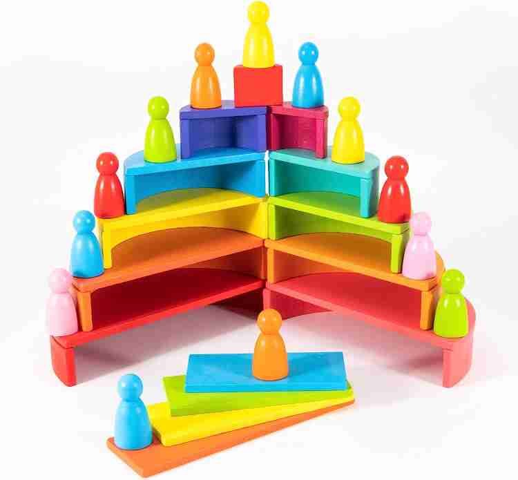 Rainbow building blocks
