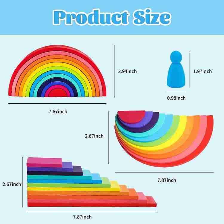 Rainbow building blocks