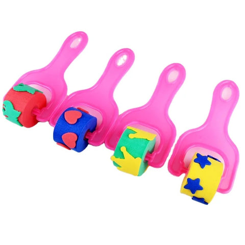 Creative Stamp Roller Painting Tool (Pack of 4)