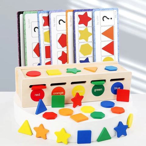 Montessori Toys Wooden Sorting Box