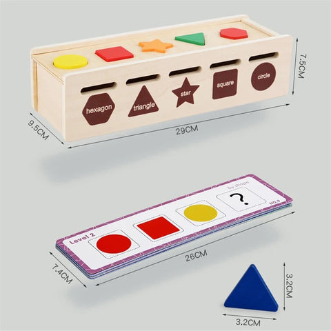 Montessori Toys Wooden Sorting Box