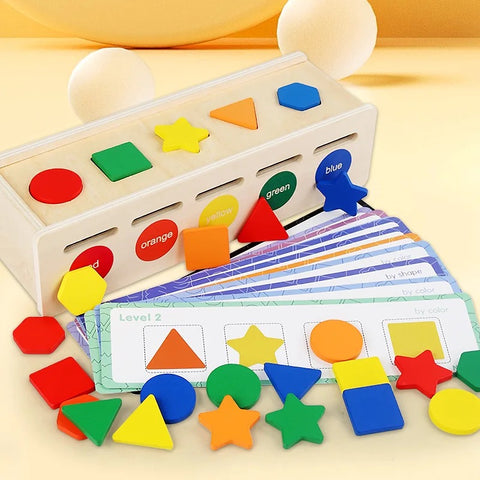 Montessori Toys Wooden Sorting Box