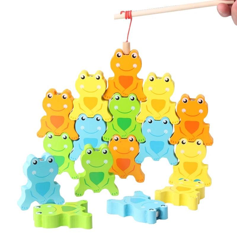 Frog Jenga Fishing Game