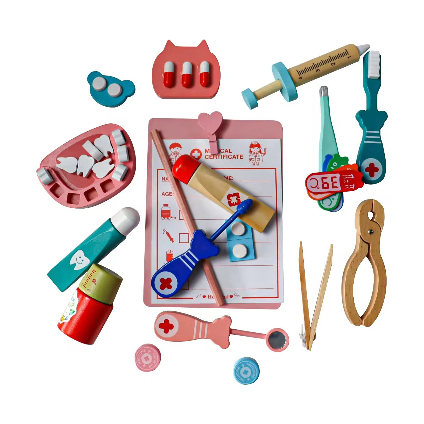Doctor Kit for Kids | Wooden Dentist Set