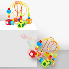 Sun and Moon Wooden Bead Maze
