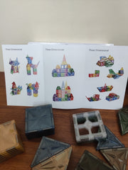 Palano 60PCS Magnetic Building Tiles