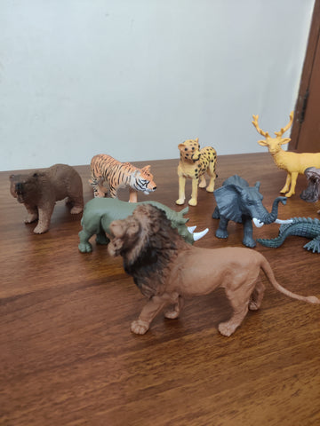 Realistic Jungle Animal Series | Wildlife Type (12pcs)