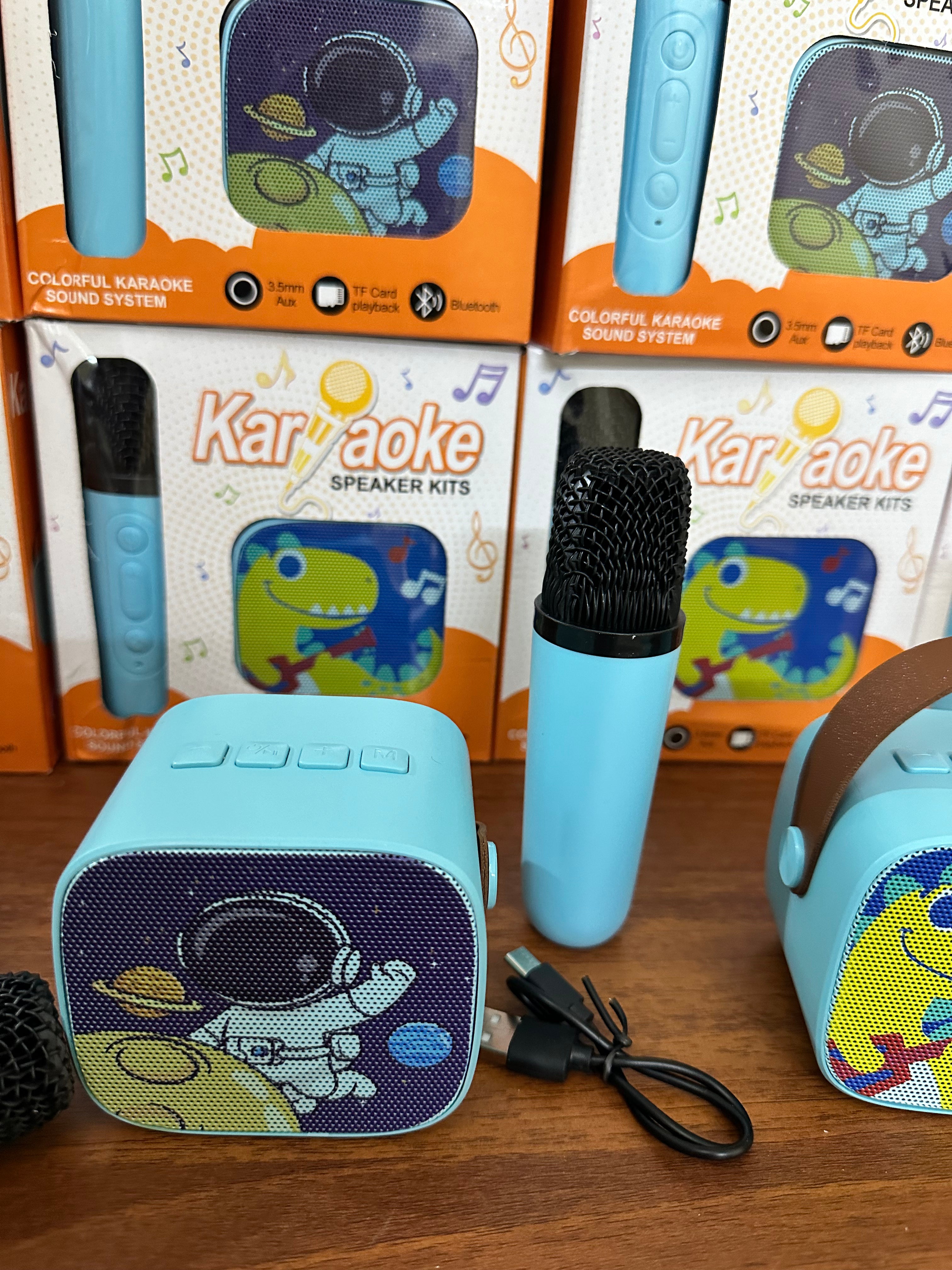 Sing-Along Fun: Kids' Karaoke Bluetooth Speaker with Wireless Microphone