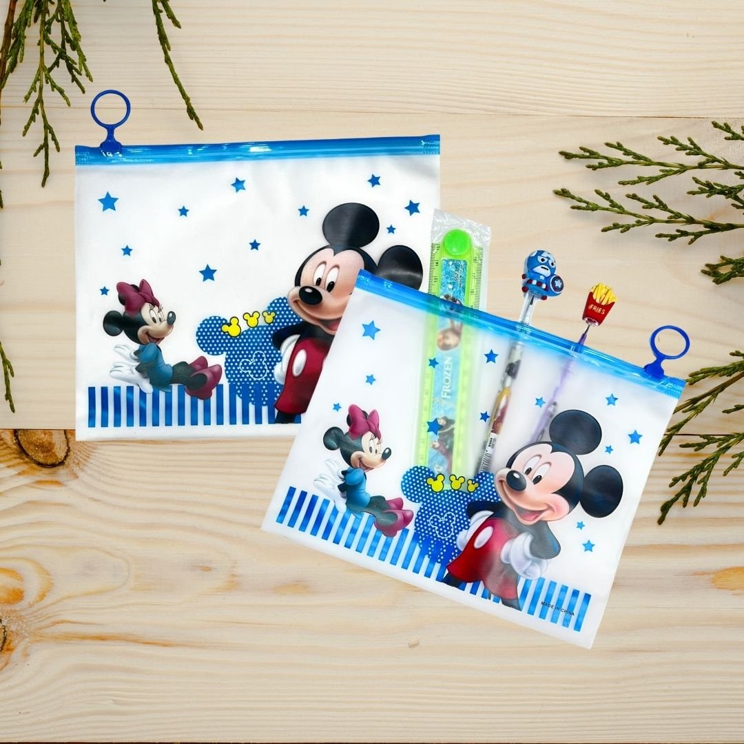 Stylish transparent zip lock pouch