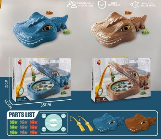 Magnetic Crocodile Fishing Game