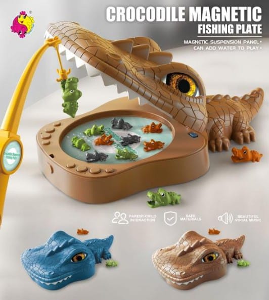 Magnetic Crocodile Fishing Game