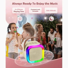 Mini Bluetooth Speaker with Wireless Karaoke Mic
