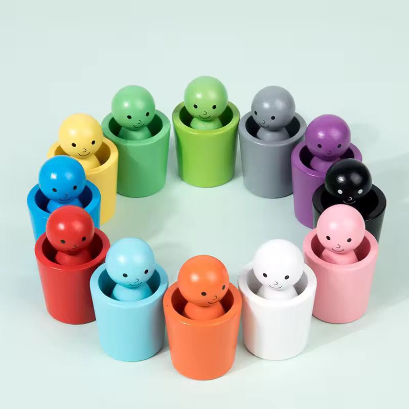 Peg Dolls in Cups