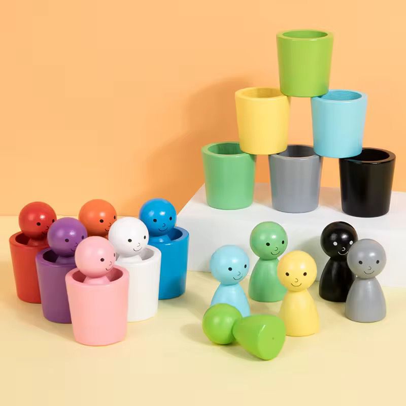 Peg Dolls in Cups
