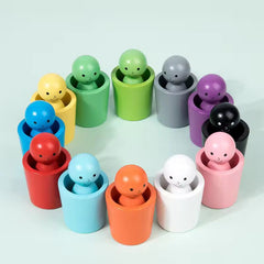 Peg Dolls in Cups