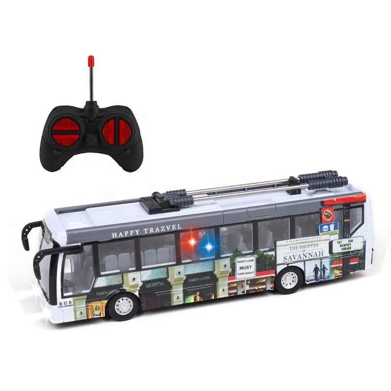 Remote Control City Bus Toy with LED Lights – DK Toyz