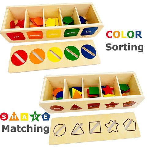 Montessori Toys Wooden Sorting Box