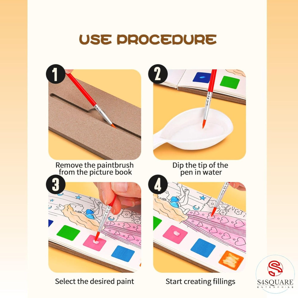 Water Coloring Books (12 Pages)