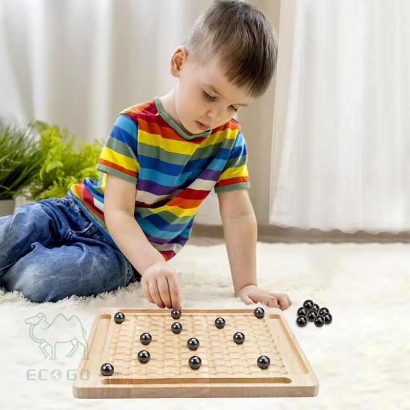 Magnetic Chess Set with Wooden Board