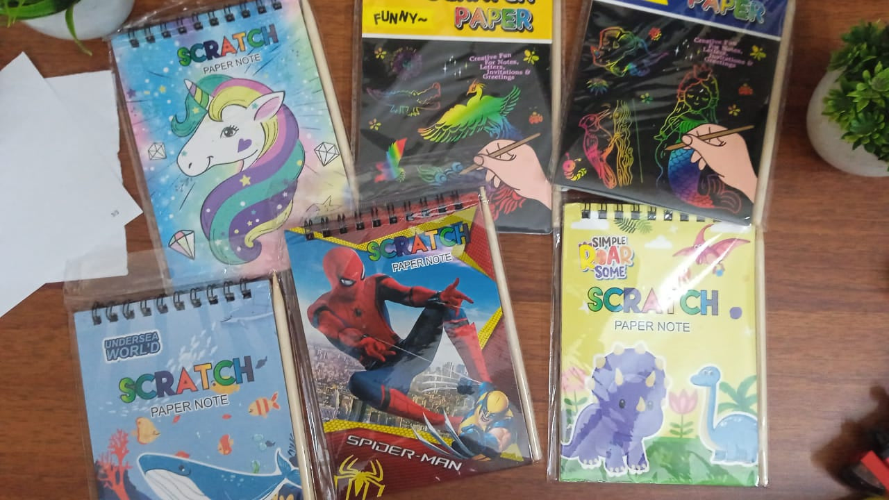 Theme Scratch Art for Kids | Activity Books