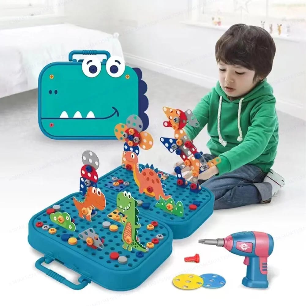 Creative Drill Puzzle Set-Best Stem Toy (Random Designs)