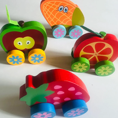Wooden Fruit Vehicles🍏