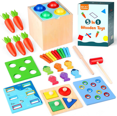 Wooden-Play-Kit 5 in 1 Montessori Play