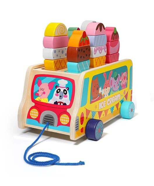 Wooden Ice Cream Cart