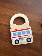 Wooden Lock and Key