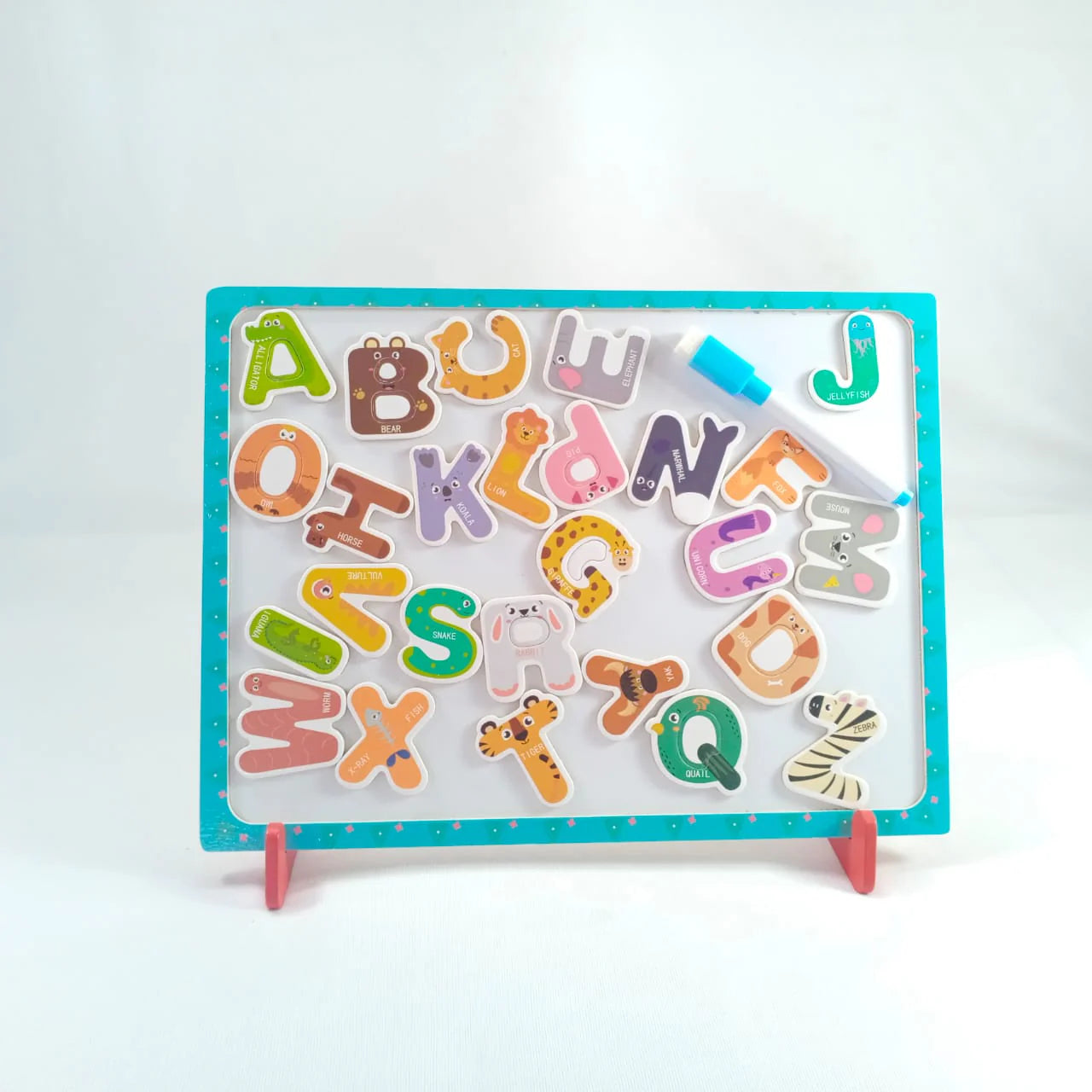 Wooden Magnetic Alphabet Whiteboard