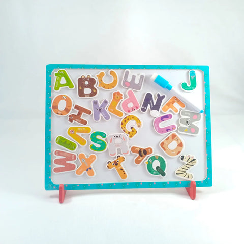 Wooden Magnetic Alphabet Whiteboard