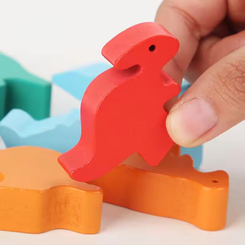 Wooden Stacking Dinosaur Toys