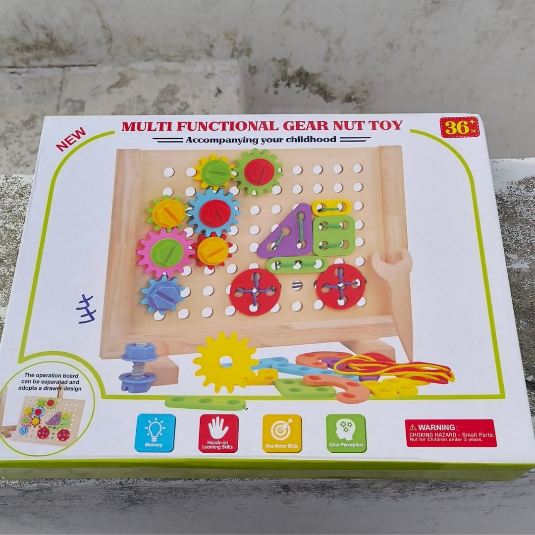 Multifunctional Gear Nut Toy ( 4 in 1 Toy)