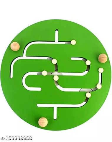 Animal Maze Kids Early Education Educational Wooden Toys Cartoon Animal Maze Creative Round Maze Toy (Animal Maze).