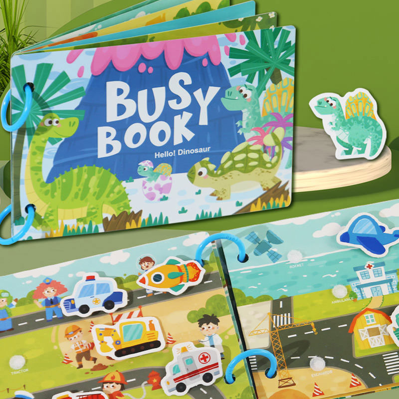 Busy Book - Preschool Learning Paper Busy Book - Educational Travel Toys| Sensory Sticker