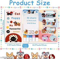 Cute Cat & Puppy Favourite Animal Memo Book 🐱🐶📒