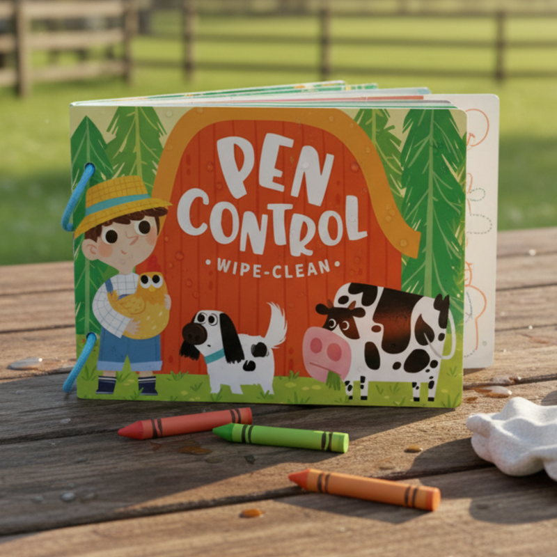 Pen Control Wipe-Clean Activity Book