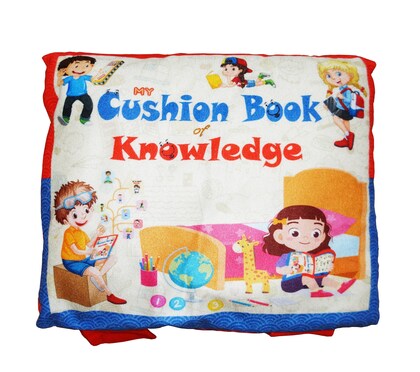 Educational Velvet Pillow Cushion Book for Kids in English