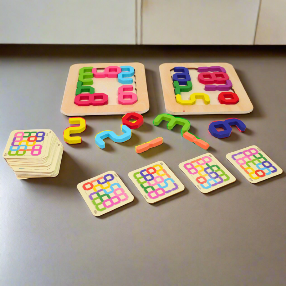 Numerals Blocks, face to face game for KidsDK