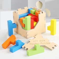25L Wooden Puzzle Block Set 🧩 box