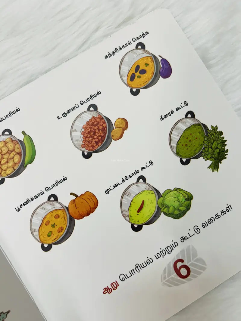 "வாழை இலை விருந்து" (Vaazhai Ilai Virundhu) – Tamil Kids Food Story Book 🍽️