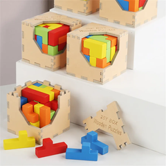 25L Wooden Puzzle Block Set 🧩 box