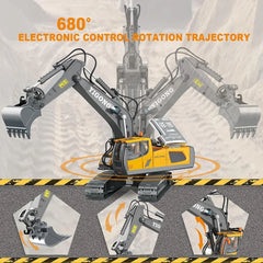 2.4G Remote Control Excavator & Dump Truck Toy Set