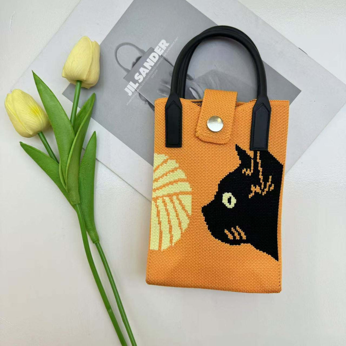 Knit Crossbody Sling Bag