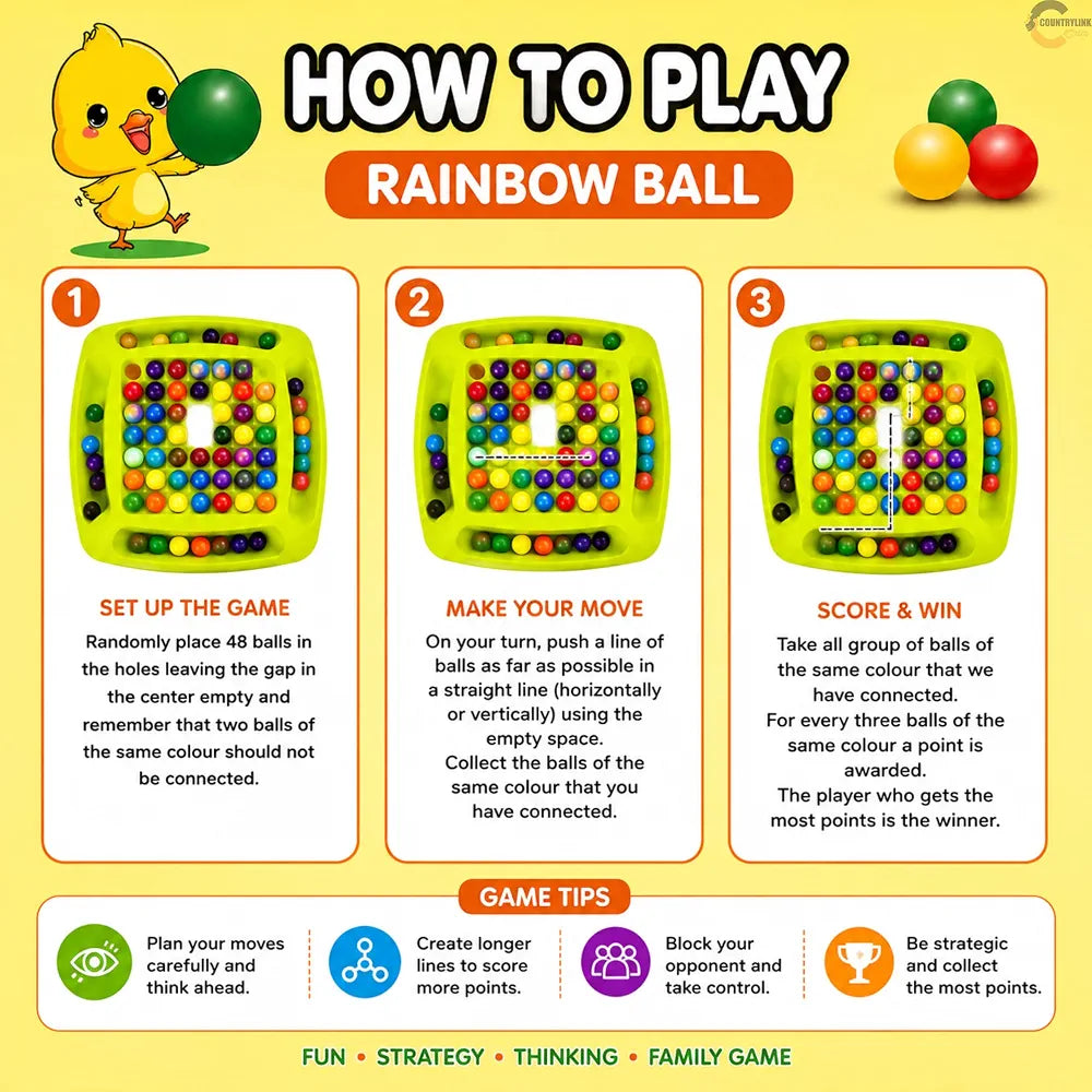 Rainbow Ball Rack Game 🌈🎯